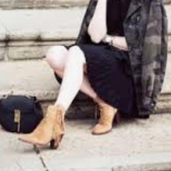 ANTHROPOLOGIE MATIKO Fringe Suede Ankle Boots NEW! - Picture 7 of 12